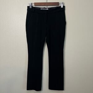 Diane Von Furstenberg Black Straight Leg Ankle Dress Pants Size 0